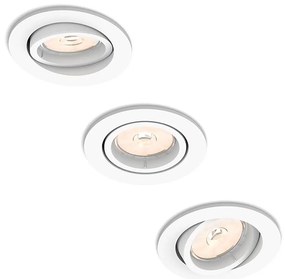 Philips 50393/31/PN - SET 3x Oprawa wpuszczana DONEGAL 3xGU10/5,5W/230V