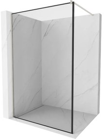 Mexen Kioto ścianka prysznicowa Walk-in 60 x 200 cm, czarny wzór 8 mm, nikiel szczotkowany - 800-060-101-97-70