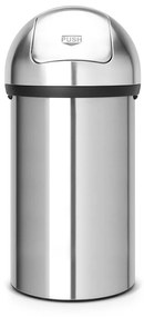 Stalowy kosz na śmieci w kolorze matowego srebra 60 l Push Bin – Brabantia