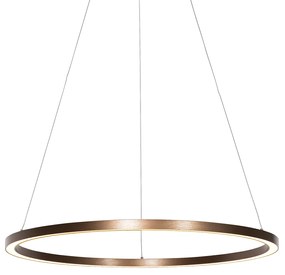 Lampa wisząca brązowa 80 cm zdiodą LED z3-stopniowym ściemniaczem - GirelloDesignerski Oswietlenie wewnetrzne