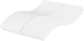 Materac piankowy 140x200 cm biały, podwójna twardość H2/H3, oddychające pokrycie z dzianiny, optymalny komfort dla dwóch osób