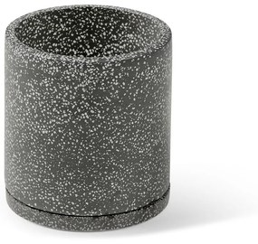 Zestaw 2 ciemnoszarych doniczek Bonami Selection Terrazzo, ø 26 cm