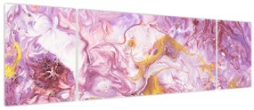 Obraz - Różwa abstrakcja (170x50 cm)