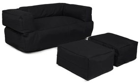 Czarna sofa dla dzieci 100 cm Nier – Floriane Garden