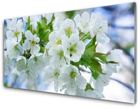 Obraz Szklany Kwiaty Drzewo Liście Natura