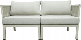 Modułowy zestaw mebli ogrodowych beżowy