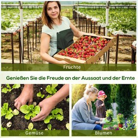 Szklarnia Outsunny z 2 oknami na zamek, siatkowa folia PE, szklarnia stalowa, na balkon, ogród, szklarnia na pomidory 180x90x90 cm, szklarnia na warzywa, kwiaty, rośliny, Zielona