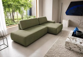 Narożnik z funkcją spania i pojemnikiem Slideo O 276 cm DL rozkładany sofa L-kształtna