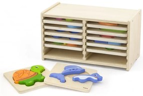Viga toys  puzzle drewniane 12 plansz