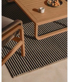 Czarno-beżowy dywan odpowiedni na zewnątrz 160x230 cm Satanca – Kave Home