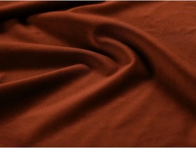 Ceglasty aksamitny fotel Georgia – Micadoni