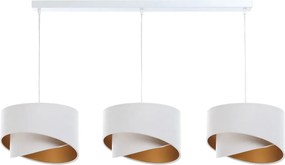 Biało-złota asymetryczna lampa wisząca nad stół - 4X S511 Z0-N89
