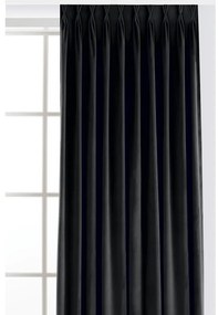 Czarna aksamitna zasłona częściowo zaciemniająca (dimout) 265x250 cm Velto – Filumi