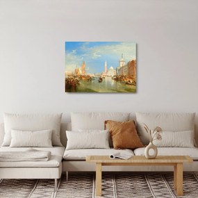 Obraz na szkle - Joseph Mallord William Turner, Venice the Dogana and San Giorgio Maggiore, reprodukcje (70x50 cm)