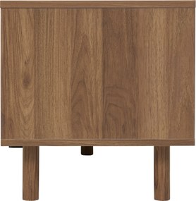 Szafka pod telewizor SLIDY, kolor ciemnego drewna, 120 x 40 x 42 cm