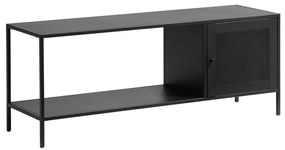 Czarny metalowy regał 120x47 cm Malibu – Unique Furniture