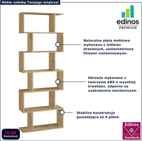 Nowoczesny regał stojący dab artisan  E5-B59