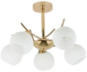 Złota lampa wisząca w stylu glamour - D249 F7-S36