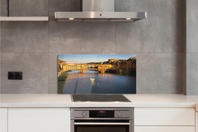 Panel szklany do Kuchni Wschód Słońca nad Mostami