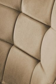 Krzesło tapicerowane K588 VELVET beżowe obracane HALMAR