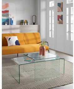 Szklany stolik 50x110 cm Burano – Kave Home