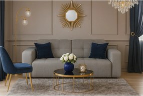 Sofa Bergamo 2-osobowa, tkanina Raven 7 szara – 204×102×70 cm