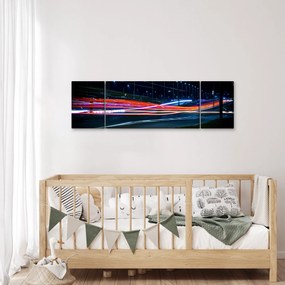 Obraz miasto nocą (170x50 cm)