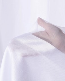 Firana na taśmie kolor biały tkanina półprzezroczysta