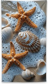 Ręcznik plażowy szybkoschnący SEA STARS kolorowy 70 x 140 cm, 100% mikrofibra