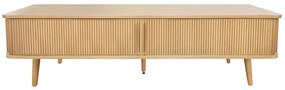 Szafka pod TV w dekorze dębu w naturalnym kolorze 178x50x40 cm Rove – Woodman