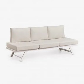 3-osobowa Rozkładana Sofa Ogrodowa Z Aluminium Libanc Gardenia Biel - Sklum