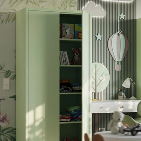 Szafa biurowa Fresh Style Jan H 90x40x195 cm pastelowy zielony