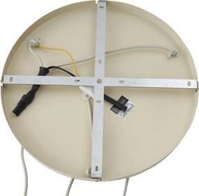 Lampa wisząca Japandi beżowa z materiałowym abażurem 3-źródła światła - Bida