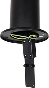 Nowoczesna lampa ogrodowa na słupie czarna 45 cm IP44 - Rox
