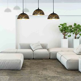 Lampa wisząca LISA BLACK 3xE27, potrójna, czarna
