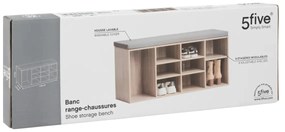 Szafka na buty z siedziskiem, 105 x 34 x 49 cm