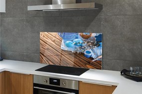 Szkło do Kuchni na Ścianę Malowane Jajka i Bazie