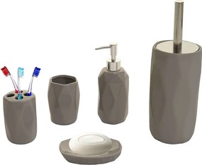 5-częściowy zestaw łazienkowy MCW-H88,  szary