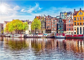Obraz - Tańczące domy, Amsterdam (70x50 cm)