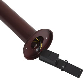 Nowoczesna lampa zewnętrzna ciemnoczerwona 50 cm IP44 - Gleam