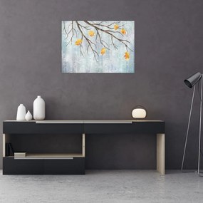 Obraz na szkle - Deszczowa jesień (70x50 cm)