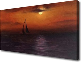 Zdjęcie na płótnie Łódź Rybacka na Falach