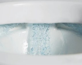 Miska WC wisząca lejowa bezkołnierzowa 101RDeska wolnoopadająca Soft-Close - Biały połysk
