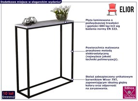 Nowoczesna konsola czarny + beton - Carello 7X