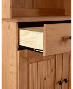Witryna z litego drewna sosnowego w naturalnym kolorze 181x34 cm Mille – Støraa