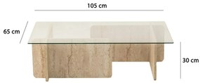 Stolik konferencyjny Escape Travertine