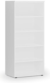 Regał biurowy PRIMO WHITE, 800 x 500 x 1781 mm, biały