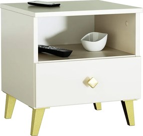 Szafka nocna AKORD MOBI Kaszmir 40 cm 1 szuflada kolor Kaszmir mat 1 półka 40x37x43 cm