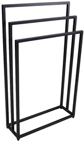 Czarny stojak na ręczniki 60 cm M3-G69