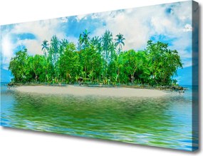 Obraz canvas Samotna Wyspa na Morzu